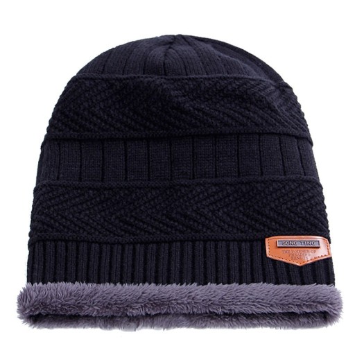 Gorro de Inverno Masculino com Forro de Pêlo J2936