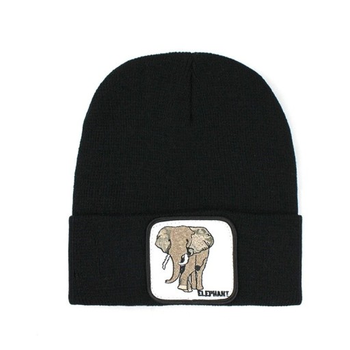 Gorro de invierno con estampado de elefante