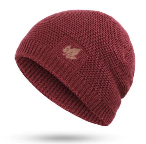 Gorro de invierno para hombre con hojas J956