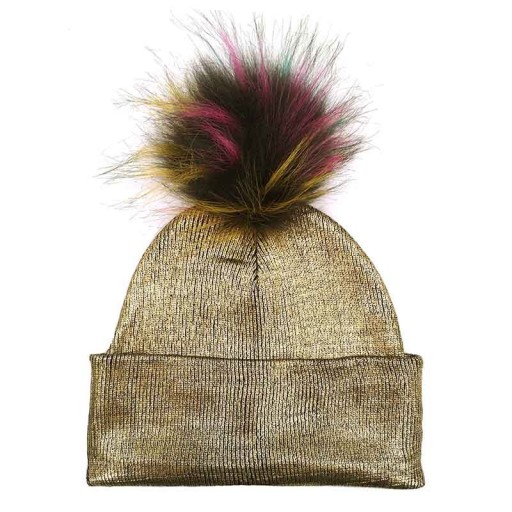 Gorro de invierno para niños con pompón
