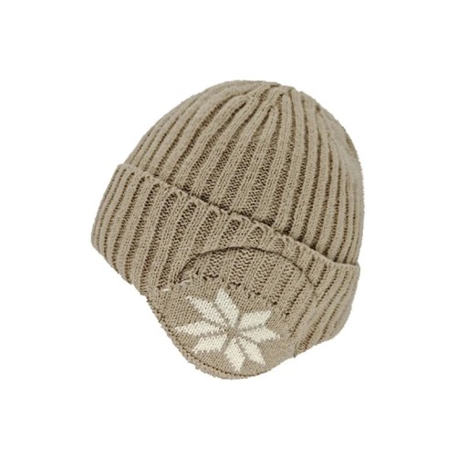 Gorro de lana tejido de invierno con forro de felpa y protectores de oído Gorro unisex de acrílico para bicicleta Gorro de lana cálido para exteriores para hombres y mujeres Interior reforzado