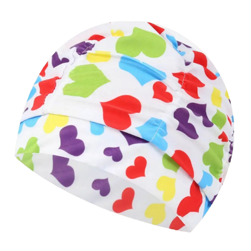 Gorro de natación de nailon impermeable Gorro de piscina colorido Elástico Equipo de natación V226