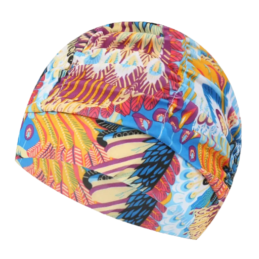 Gorro de natación de nailon impermeable Gorro de piscina colorido Elástico Equipo de natación V228