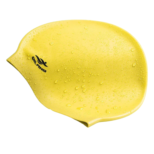 Gorro de natación elástico impermeable de alta elasticidad para hombres y mujeres, equipo de natación, gorro de piscina de silicona con protección para los oídos, unisex