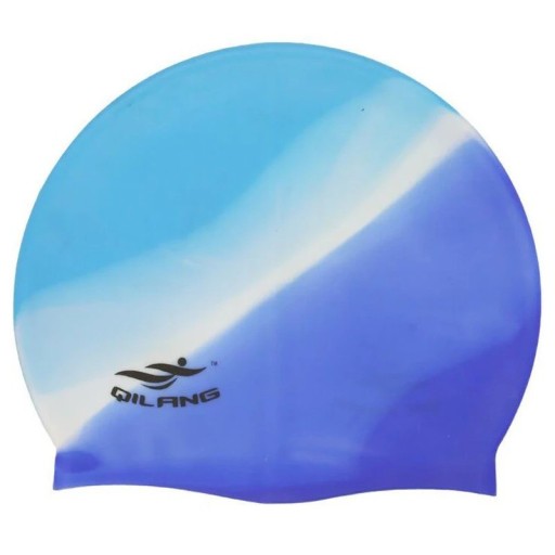 Gorro de natación elástico impermeable de alta elasticidad para hombres y mujeres, equipo de natación, gorro de piscina de silicona con protección para los oídos, unisex, multicolor