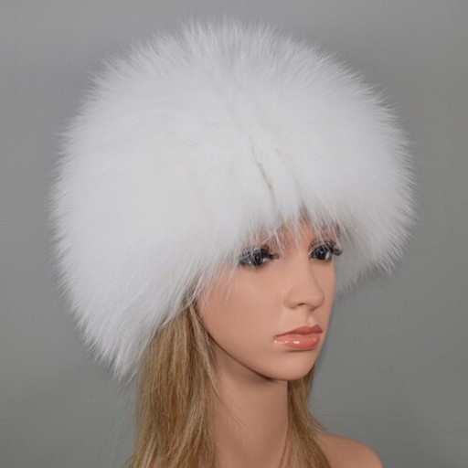 Gorro de piel de invierno para mujer