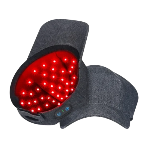 Gorro de terapia capilar con luz roja e infrarroja, batería de 2000 mAh alimentada por USB, regeneración capilar, crecimiento del cabello