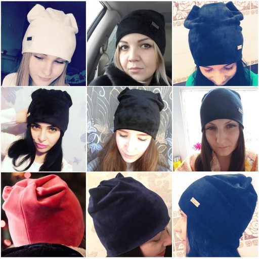 Gorro feminino com um design interessante J778