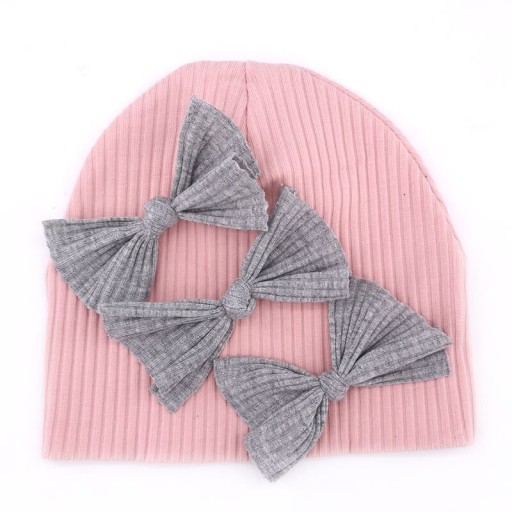 Gorro infantil com laços
