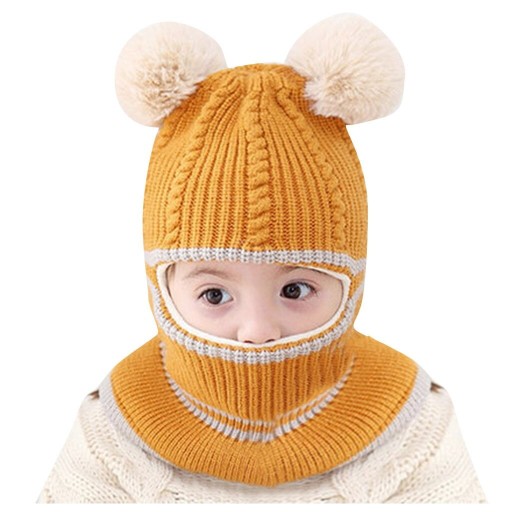Gorro infantil con pompones