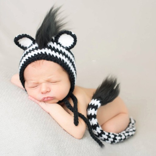 Gorro infantil em forma de animal