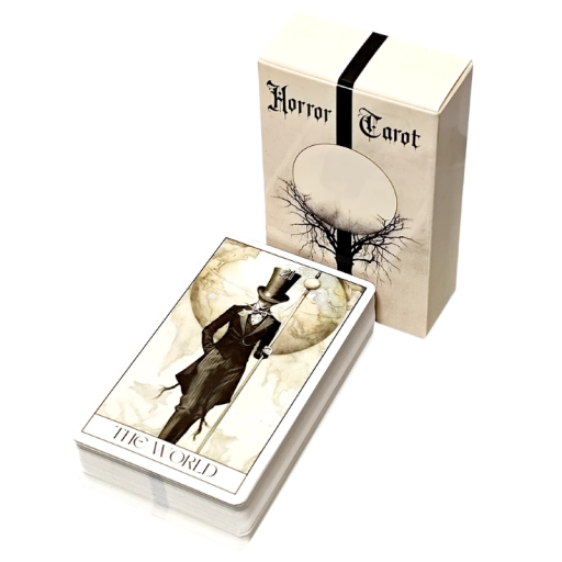 Gotikus tarotkárty horror stílus csomag 78 kárty 10,3 x 6 cm illusztrált kártyák a tarot értelmezéshez és a szimbolikával való munkához
