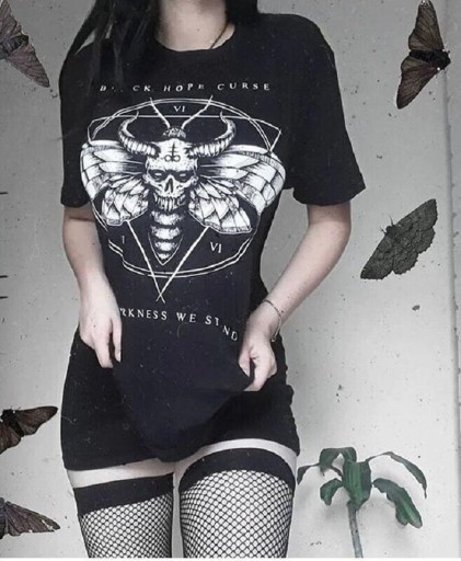 Gotisk T-shirt til kvinder A1227