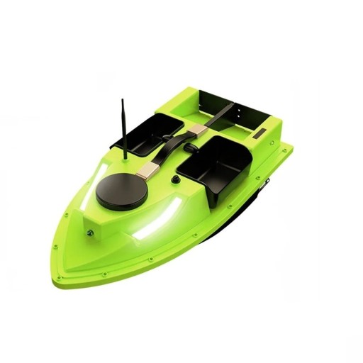 GPS-båt för fiske 54 x 27 x 21 cm Lastkapacitet 2 kg 600 m fjärrkontroll LED-lampor Flerkammarsbåt