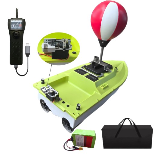 GPS-Fischereiboot 72 x 30 x 25 cm Batterie 22000 mAh Kapazität Reichweite 500 m 40 Punkte Digitale Schnurfreigabe