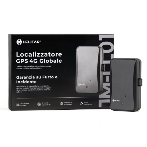 GPS lokalizator Helitar JM-LL01 Overvågning af køretøjer i realtid 4G med SIM-kort Magnetisk base Sort Til bil, motorcykel og varevogn