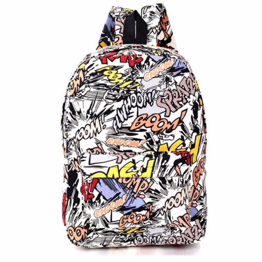 Graffiti Canvas Backpack