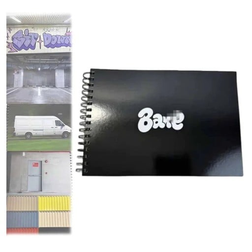 Graffiti vázlat 22 x 14 cm 180 lap spirálkötés fekete rajzoláshoz és street art-hoz