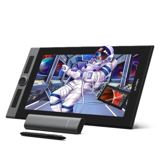 Grafický tablet XP-PEN Artist Pro 16 Kreslicí displej 15,6 palce Pero s čipem X3 Smart Chip 8 kláves a dva ovladače Černý pro kreslení