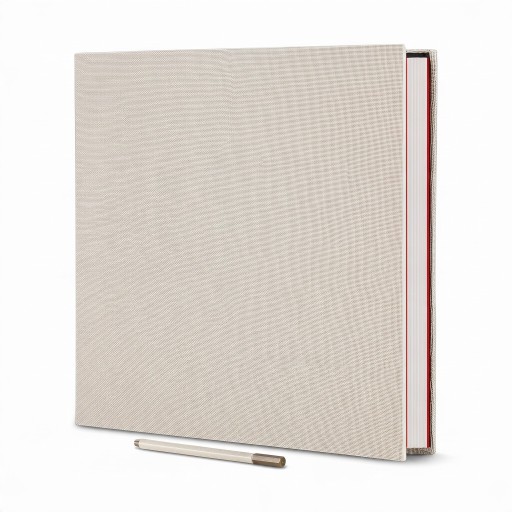 Grand album photo autocollant pour scrapbooking 28 x 27 cm Couverture en lin Feuilles avec film de protection Pour photos de différentes