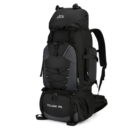 Grand sac à dos de randonnée 90 l avec cordon à l'avant 87 x 35 x 22 cm Poches latérales et ceinture de hanche Pour trekking, expéditions et camping