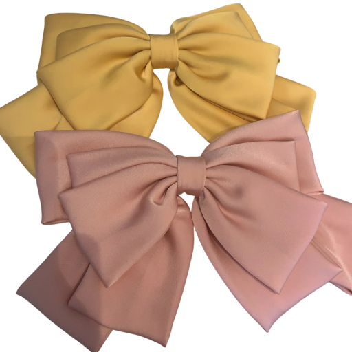Grande double boucle en satin pour cheveux Pince à cheveux Accessoire capillaire élégant Boucle luxueuse pour coiffure Ornement capillaire stylé