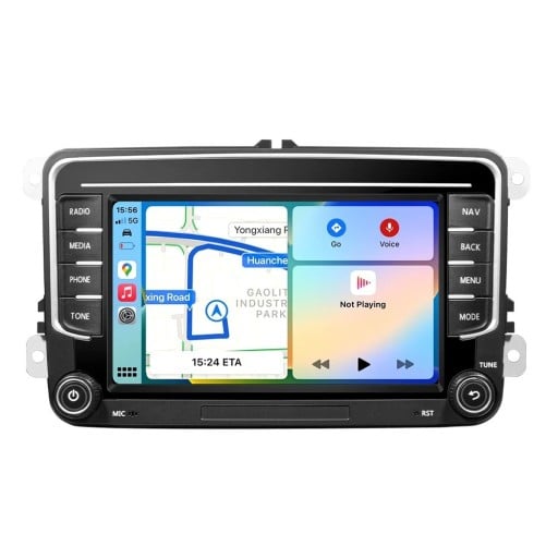 GRANDnavi Android 13 autoradio GPS 2Din multimedieafspiller 6GB 128GB Carplay WiFi 4G til VW Škoda Octavia Golf Passat Touran Polo