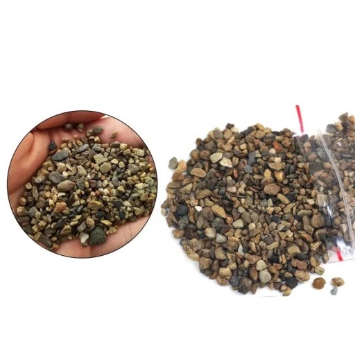 Gravel per modellismo 50 g Granulometria 0,2–0,5 cm Pietre decorative per plastici diorami paesaggi in miniatura e modifiche del terreno