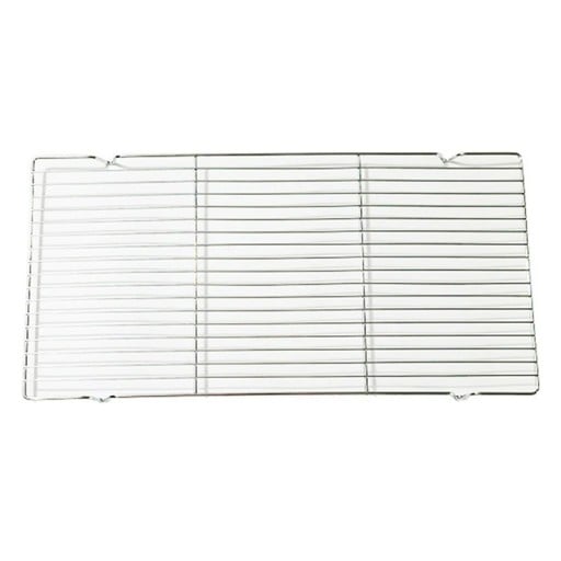Grelhador de aço inoxidável 41 x 20,5 x 1,5 cm Grelha para grelhar em aço inoxidável Grelha resistente para carne, legumes, peixe Grelha para carvão