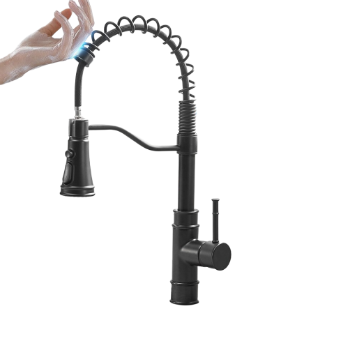 Grifo de lavabo sin contacto negro P3535