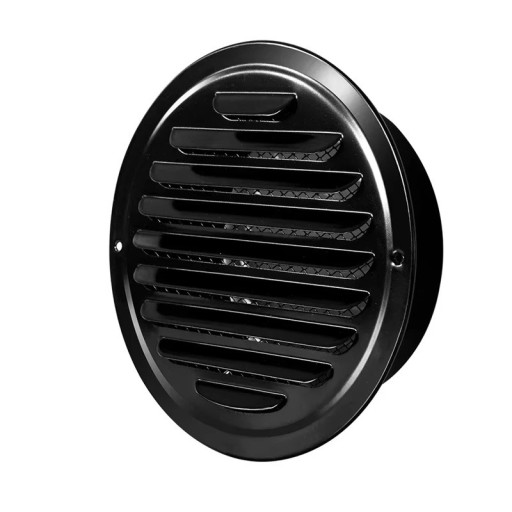 Grilaj de ventilație din oțel inoxidabil 200 mm cu capac rotund 195x225x60 mm, capac pentru orificiul de ventilație, dop pentru sistemul de ventilație, protecție împotriva dăunătorilor