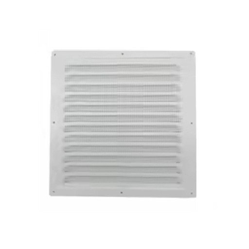Grilaj de ventilație metalică 250x250 mm Capac de aluminiu pentru ventilator cu plasă împotriva insectelor Orificiu de ventilație pentru pereți și plafoane Utilizare interioară și exterioară