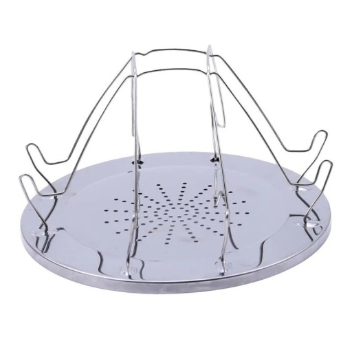Grille-pain de camping en acier inoxydable Pliable pour toast et sandwiches Grille-pain portable pour camping Argenté