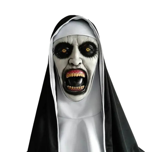 Gruselige Nonne Latexmaske Halloween Nonne Maske Karnevalsmaske Cosplay Nonne V300