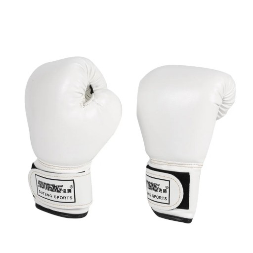 Guantes de entrenamiento de boxeo 2 unidades Guantes de PU transpirables para MMA karate sparring guantes de combate deportivos con relleno de espuma para protección de las manos