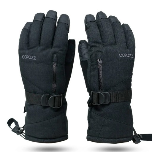 Guantes de esquí unisex impermeables con función de pantalla táctil Guantes de invierno cálidos Guantes de esquí y snowboard para hombres y mujeres
