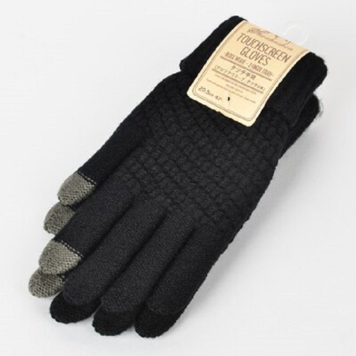 Guantes de punto con dedos táctiles