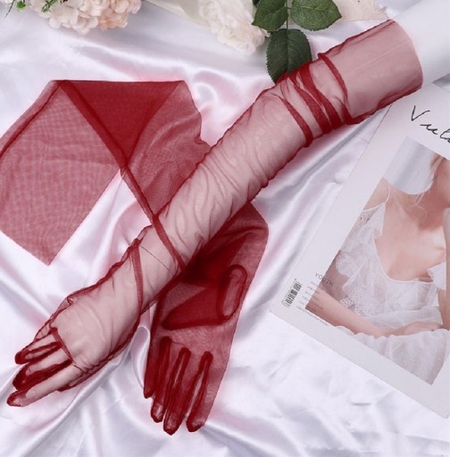Guantes largos de mujer