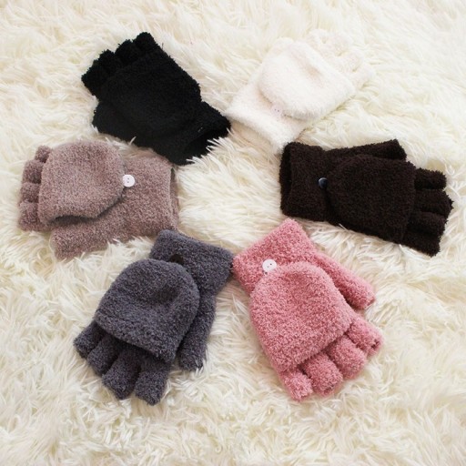 Guantes peludos para niños