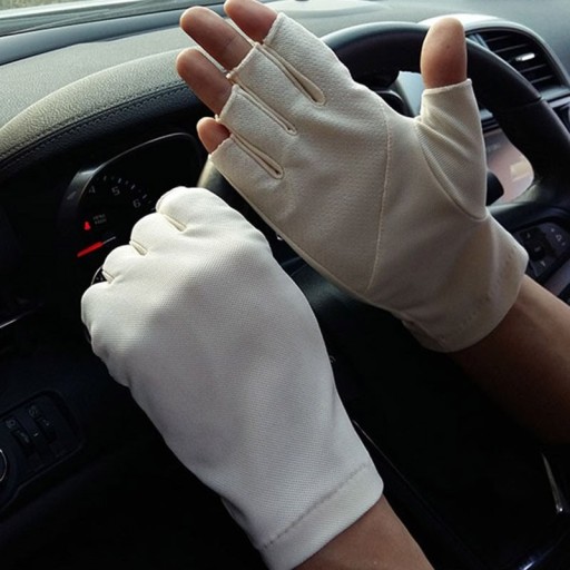 Guantes sin dedos de algodón para hombre