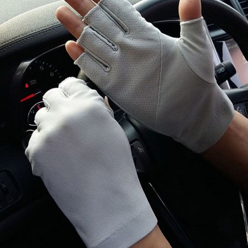 Guantes sin dedos de algodón para hombre