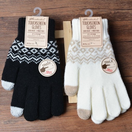 Guantes táctiles con estampado