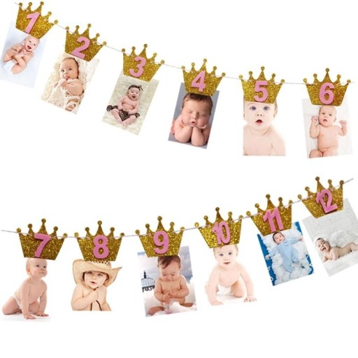 Guirlande d'anniversaire pour photos de couronnes