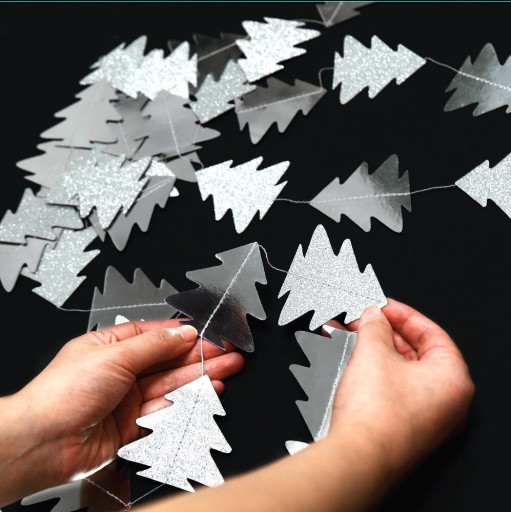 Guirlande en papier de Noël 4 m