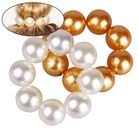 Gumička à cheveux perle