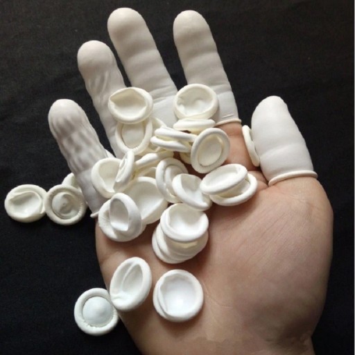 Gummi fingerbøl 100 stk