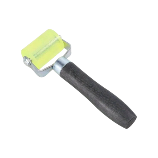 Gumový valec na tapety 17 × 5 × 3,7 cm prítlačný valček s rukoväťou na uhladzovanie povrchov a aplikáciu materiálov