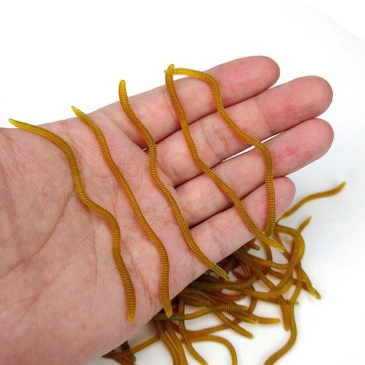 Gusanos artificiales 9 cm 50 uds