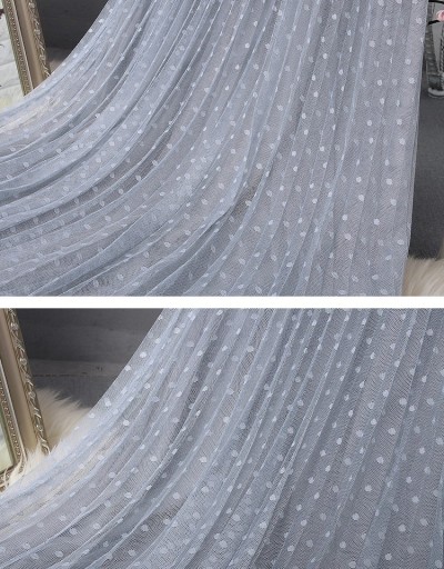 Γυναικεία μακριά φούστα με δαντέλα και πουά