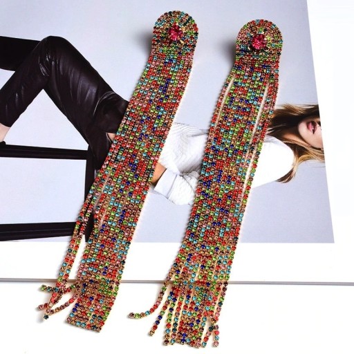 Γυναικείες κρεμαστές σκουλαρίκια με ζιρκόνια G1447